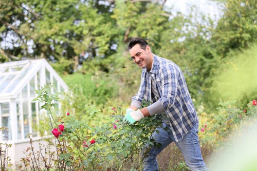Person using a screen reader to access gardening information